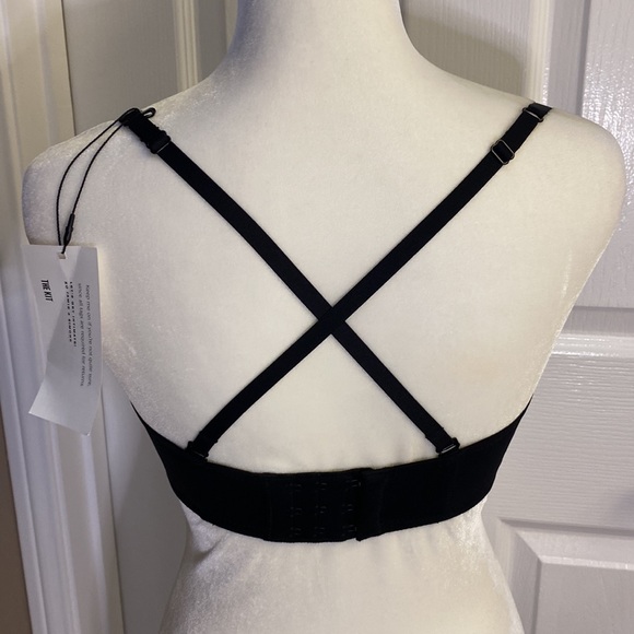 NWT KIT Convertible Cross-Cross Strapless Push-Up Bra Black Onyx - Picture 9 of 9